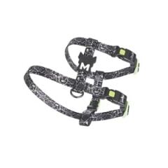 M-PETS URBAN STYLE BLACK/WHİTE ACTİVE KÖPEK GÖĞÜS TASMASI (XS)
