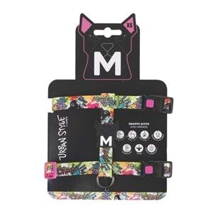 M-PETS URBAN STYLE GRAFFITI ACTİVE KÖPEK GÖĞÜS TASMASI (XS)