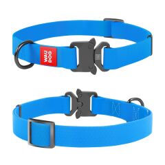 Waudog Su Geçirmez Köpek Boyun Tasması Mavi – 25 mm, 35–58 cm