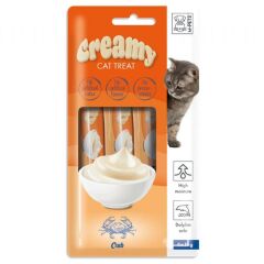Creamy Treats Kedi Ödül Maması Yengeç Etli (4'lü)