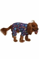 Pawstar Ocean Rompers Okyanus Kedi Köpek Penye Pijama Tulum - S
