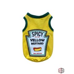 Salya Mustard Yazlık Köpek Atlet (XS)