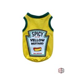 Salya Mustard Yazlık Köpek Atlet (S)