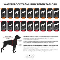 LindoDogs Crunch İçi Fileli Su Geçirmez Köpek Yağmurluğu