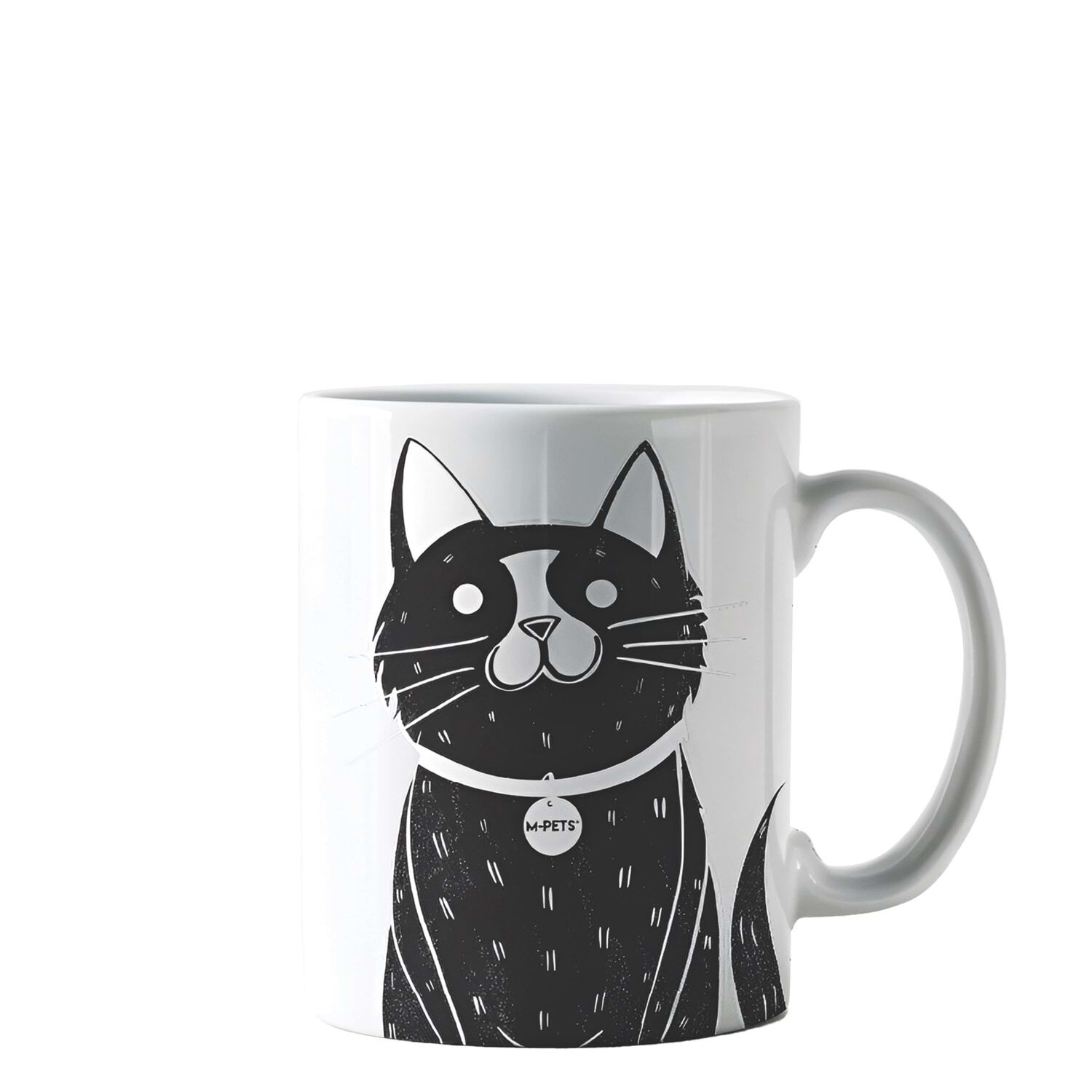 M-PETS PETJOY MOONPİE KUPA 350ML BLACK&WHİTE