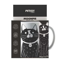 M-PETS PETJOY MOONPİE KUPA 350ML BLACK&WHİTE
