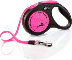 Flexi New Neon Pembe (M) 5m Şerit