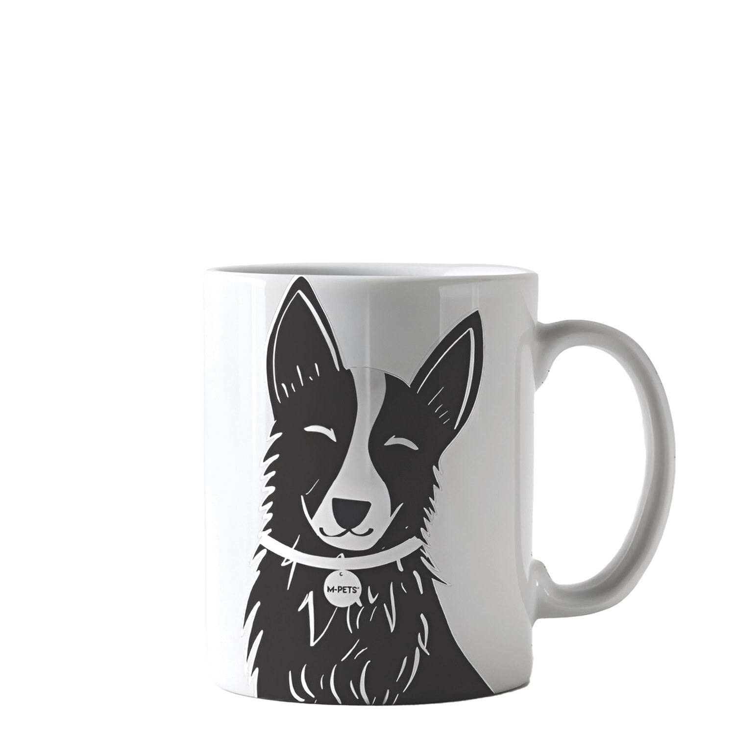 M-PETS PETJOY LUNA KUPA 350ML BLACK&WHİTE