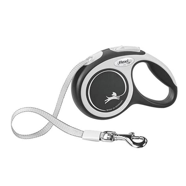 Flexi New Comfort Otomatik Köpek Gezdirme Kayışı – 5 m (M) Siyah