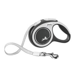 Flexi New Comfort Otomatik Şerit Köpek Gezdirme Kayışı 5m [M] (Siyah)