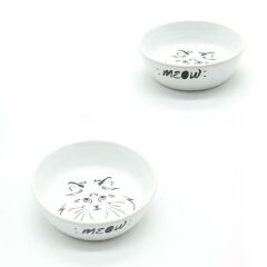 Ally Paws Desenli Seramik Mama Kabı 250 ml (Tekli)