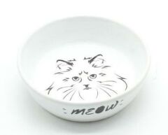 Ally Paws Desenli Seramik Mama Kabı 250 ml (Tekli)