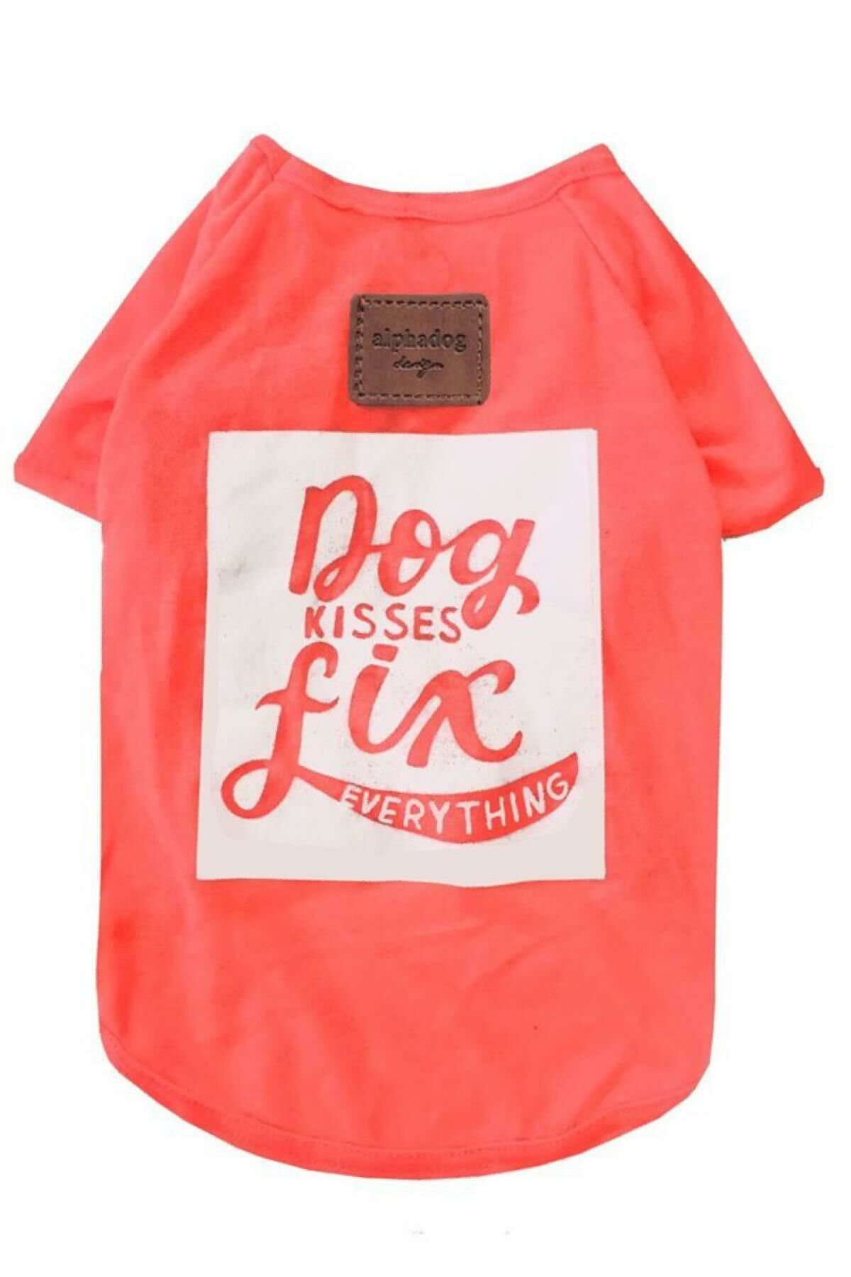 Alphadog Kisses Turuncu Köpek T-Shirt