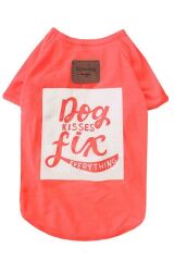 Alphadog Kisses Turuncu Köpek T-Shirt