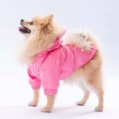 Pink Sydney Köpek Yağmurluğu – Su Geçirmez, Sıcak ve Konforlu Tasarım (M)