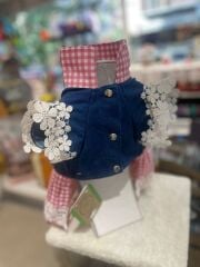 Dogzade Slopet Pembe Ekose Köpek Elbisesi – Şık, Rahat ve Günlük Kullanıma Uygun (Small)