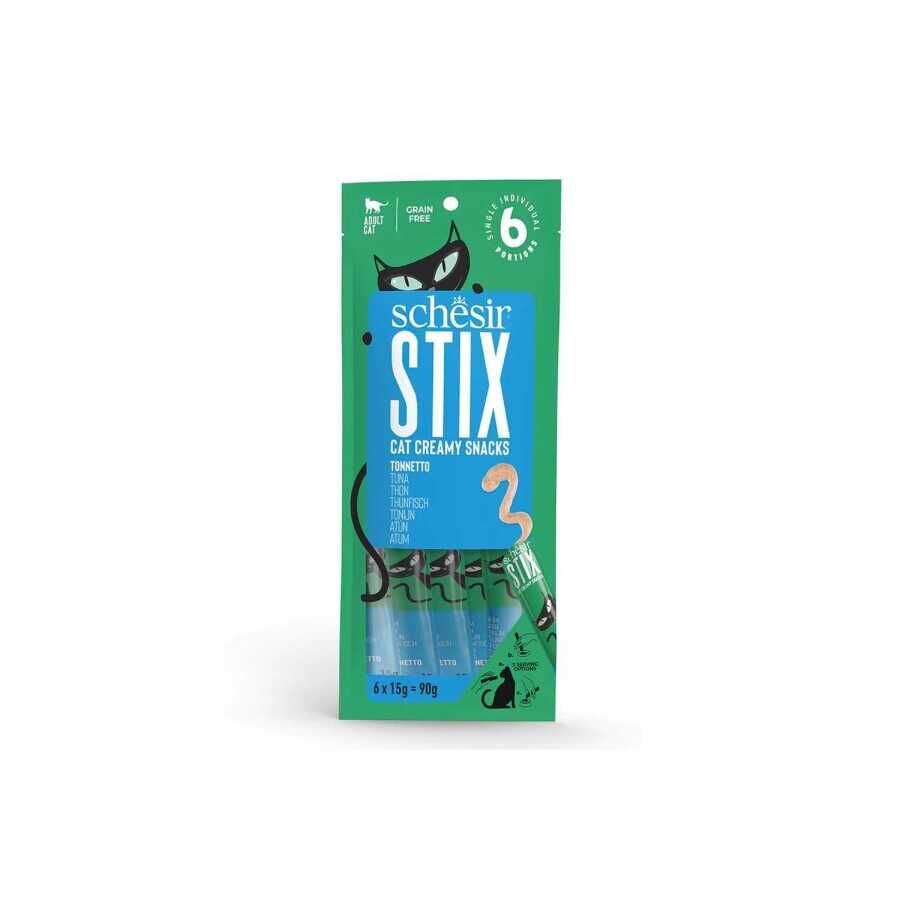 Schesir Cat Stix Ton Balıklı Krema Kedi Ödülü 6x15gr