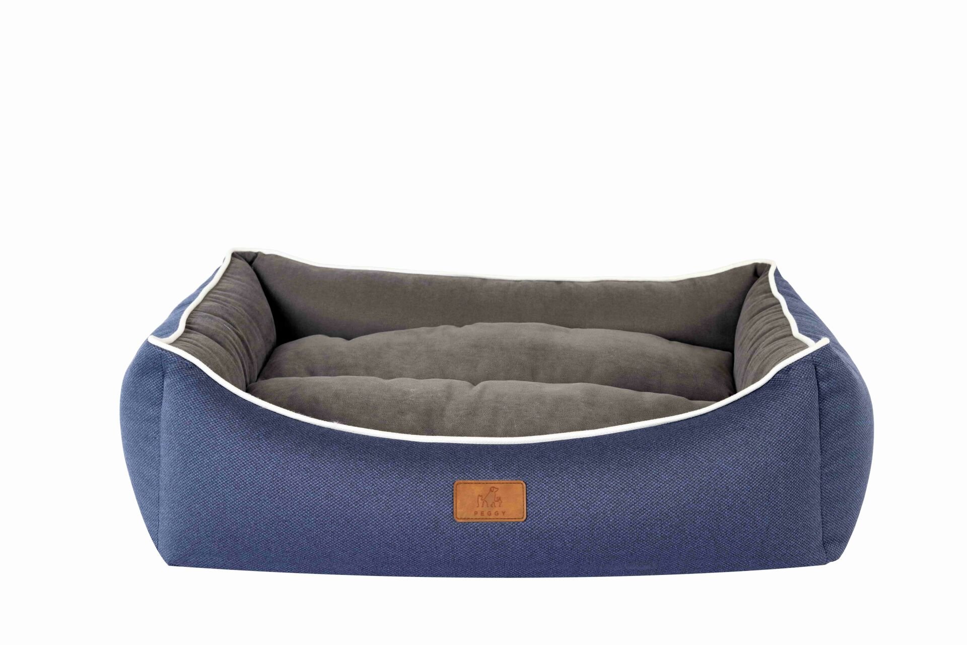 Peggy Lola Lacivert Gri Kedi ve Köpekler için Yatak – Fermuarlı Bölmeler, Kaydırmaz Taban