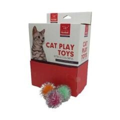 Nunbell Kedi Oyuncaklı Simli Top