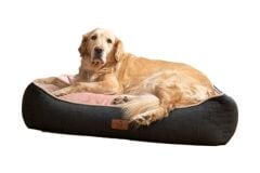 Peggy Lola Antrasit Pembe Kedi ve Köpekler için Yatak – Fermuarlı Bölmeler, Kaydırmaz Taban