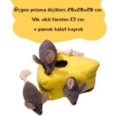 Pawtools BurrowToy Köpek Oyuncağı | Fare ve Peynir