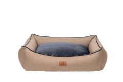 Peggy Lola Hasır Lacivert Kedi ve Köpekler için Yatak – Fermuarlı Bölmeler, Kaydırmaz Taban