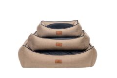 Peggy Lola Hasır Lacivert Kedi ve Köpekler için Yatak – Fermuarlı Bölmeler, Kaydırmaz Taban