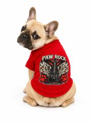 MAX DESİNG PAW ROCK TSHİRT KIRMIZI LARGE