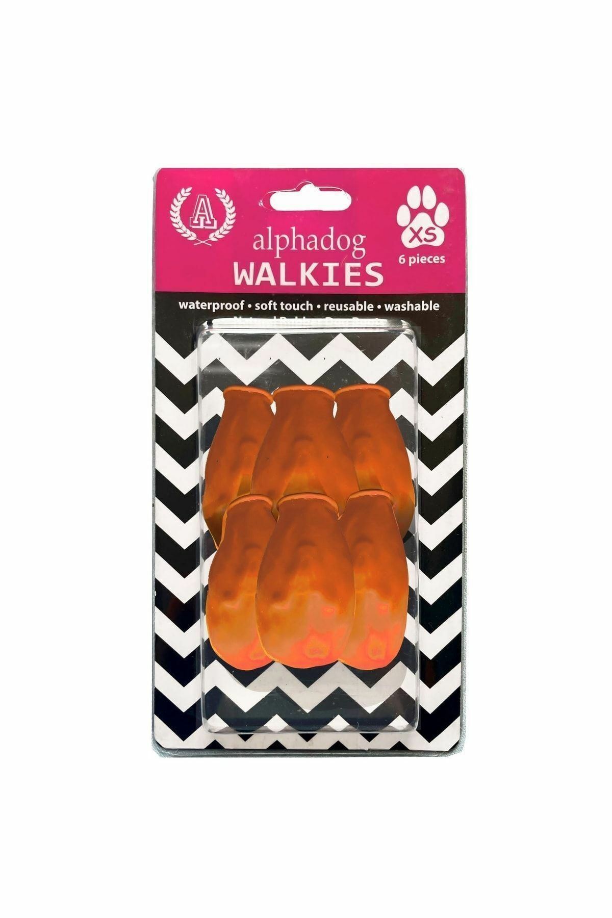 Alphadog Walkies Köpek Ayakkabısı / Galoş Patik – Turuncu, Yeşil, Siyah (Beden Seçenekli)