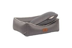 Peggy Lola Kül Grisi Kedi ve Köpekler için Yatak – Fermuarlı Bölmeler, Kaydırmaz Taban