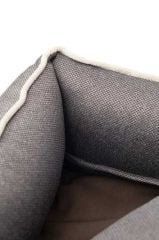 Peggy Lola Kül Grisi Kedi ve Köpekler için Yatak – Fermuarlı Bölmeler, Kaydırmaz Taban