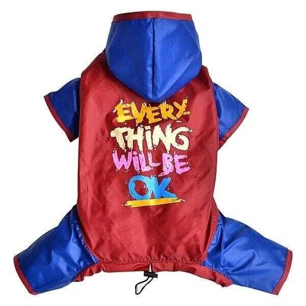 DoggyDolly 4 Bacaklı Köpek Yağmurluğu (S)