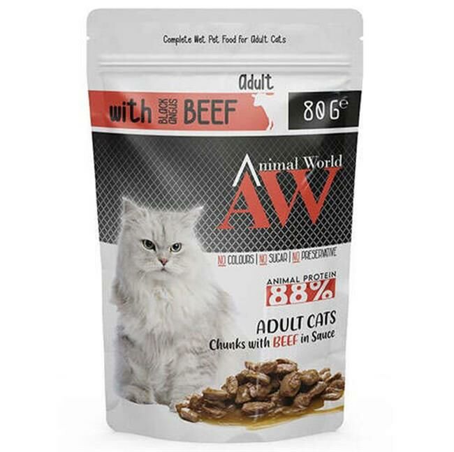 Beef Biftek Etli Kedi Yaş Maması 80 Gr