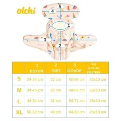 Olchi Rainbow Life Jacket/IVORY/M Köpek Can Yeleği Medium
