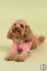 Salya Store Pembe Köpek T-Shirt – Pou Serisi “Hands” (Küçük & Orta Irk, 0-30 kg)