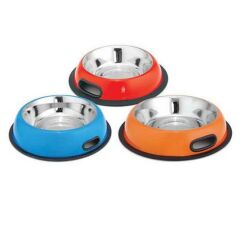 Kedi ve Köpekler için Yandan Tutmalı Paslanmaz Çelik Mama & Su Kabı 96 oz – 2,83 L