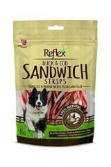 Duck&Cod Strips – Ördekli ve Morina Balıklı Sandviç Köpek Ödülü 80 g