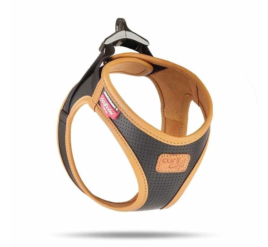 Curli Apple Leather Harness Siyah – Elma Derisinden, Ergonomik, Çevre Dostu