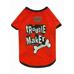 Alphadog Trouble Maker Yazlık Köpek T-Shirt – Pamuklu, Esnek ve Şık