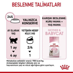 Mother&Babycat South Anne ve Yavru Kediler için yaş Mama 195 gr