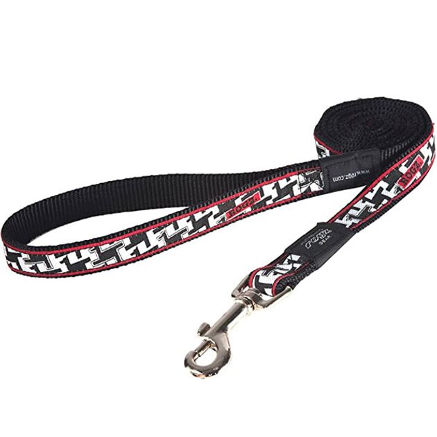 Rogz Köpek Gezdirme Kayışı Uzatma – Beyaz-Siyah XL (120 cm)