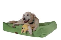 Peggy Luna Fıstık Yeşili Kedi ve Köpekler için Yatak – Kaydırmaz Taban, Elyaf Dolgulu