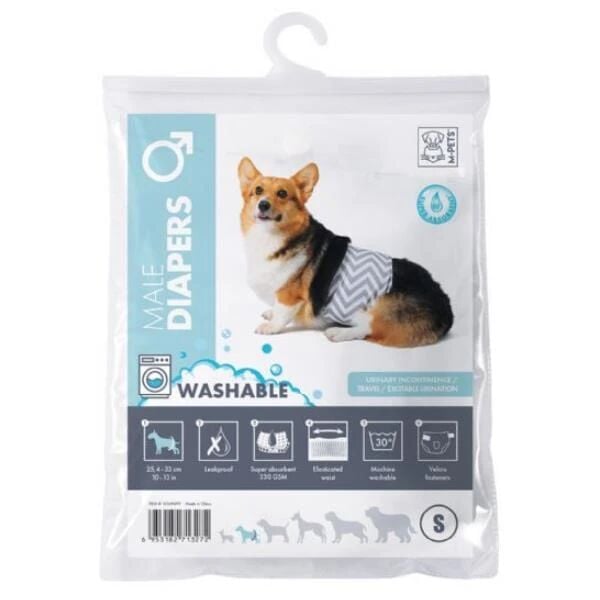 Pawstar M-Pets Erkek Köpekler İçin Yıkanabilir Külot (S)