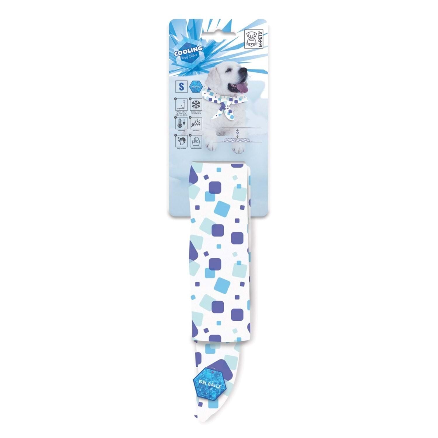 M-PETS COOLİNG SERİNLETİCİ KÖPEK YAKALIĞI (S) WHİTE