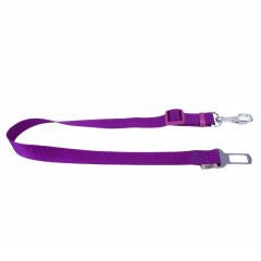 Doggie Dokuma Emniyet Kemerli Bağlantı Aparatı-Kayışı Mor