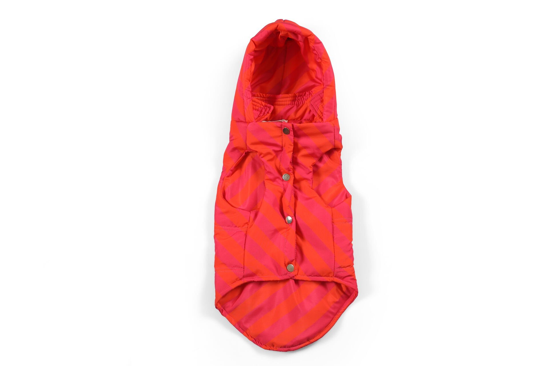 ChiChi Çizgili Köpek Montu – Pembe, Hafif ve Konforlu (Medium)