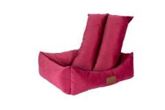 Peggy Luna Şeker Pembesi Kedi ve Köpekler için Yatak – Kaydırmaz Taban, Elyaf Dolgulu