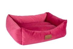 Peggy Luna Şeker Pembesi Kedi ve Köpekler için Yatak – Kaydırmaz Taban, Elyaf Dolgulu