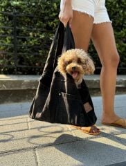 Salya Jean Köpek Taşıma Çantası – Siyah | Şık & Konforlu Taşıma Çözümü