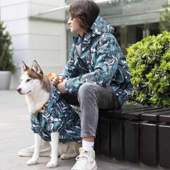 Lindodogs Aqua Black İçi Polarlı Su Geçirmez Köpek Yağmurluğu